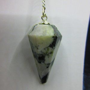 Rainbow Moonstone Gemstone Dowsing Pendulum Meditation Tool